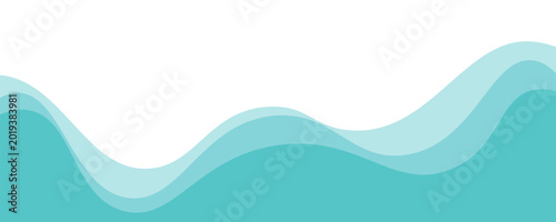 Fotografija Refreshing shimmering water abstract background frame vector illustration materi