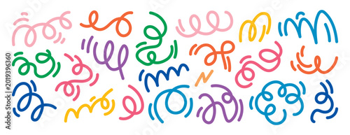Soft pastel squiggle pattern on white lightly spaced looping strokes gentle curves springlike palette perfect for nursery prints stationery invitations digital backgrounds mood boards calm minimalist