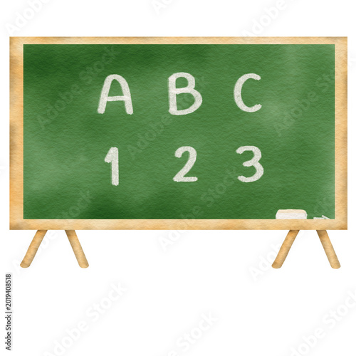 school board with chalk