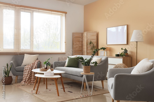 Interior of living room wit...