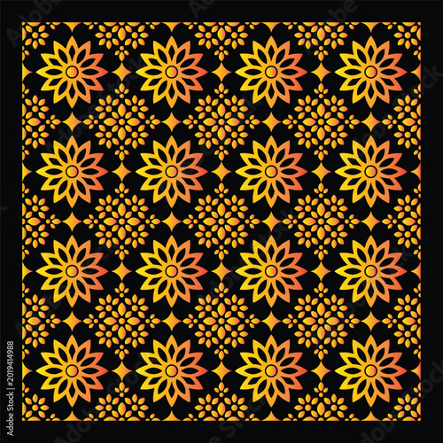 abstract Mandala design coloring page, flower pattern coloring sheet.Floral background design Free Vector