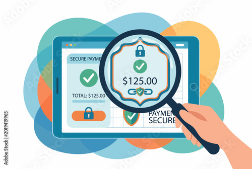 Secure Online Payment Transaction Verification on Digital Tablet