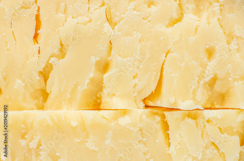 Canvas-taulu Aged parmesan cheese texture background close up