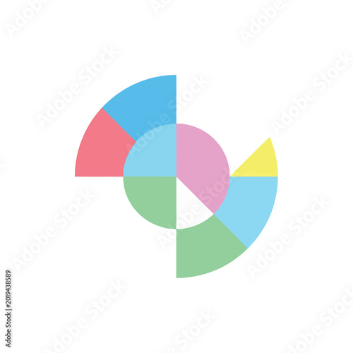 Colorful pie chart graph sections. Free Download Colorful pie chart graph sections. - GFXLoad