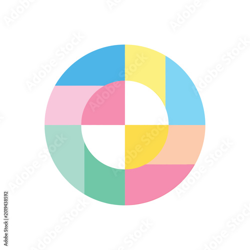Colorful pie chart graphic design element. Free Download Colorful pie chart graphic design element. - GFXLoad