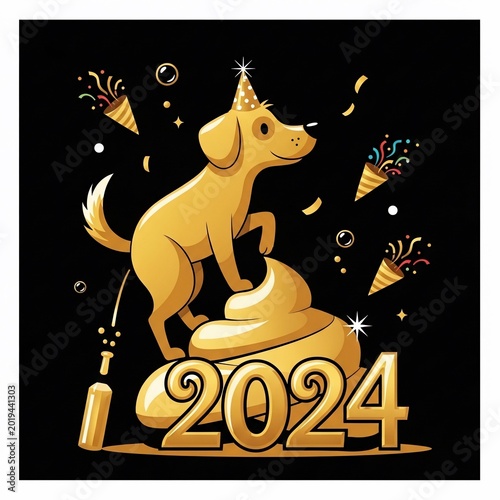 Golden Pup's Poop-tastic 2024 Debut