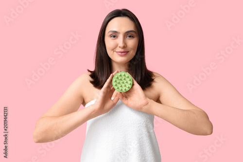 Beautiful young woman with ...