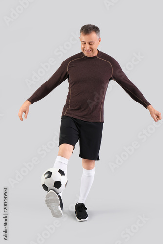 Portrait of sporty middle-a...