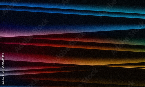 Фотография Abstract futuristic background with glowing neon transparent shapes