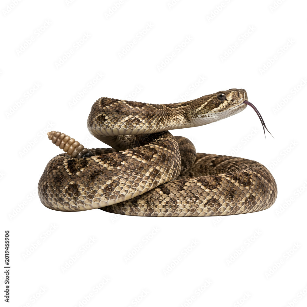 Obraz premium Snake on a transparent background