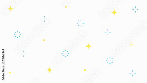 幾何学模様のシンプルなイラスト　白背景