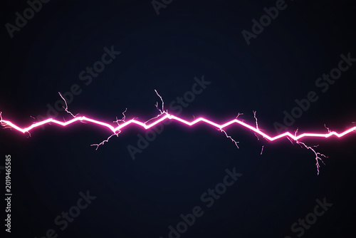 Electric discharge with pink glowing energy across dark background