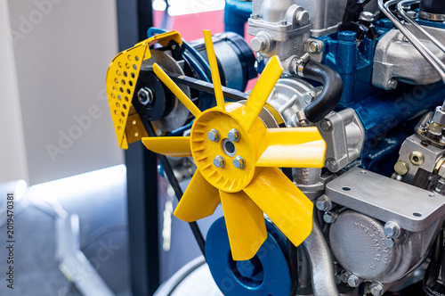 Fotografía Close-up shot of engine fan