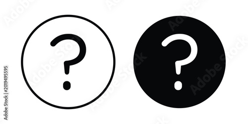 Canvastavla Interrogation icon on white background.