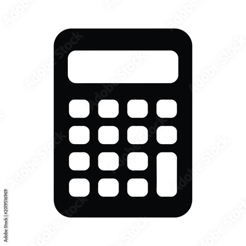 Black and white calculators side by side on plain background