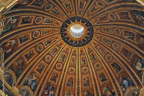 Photography Dome of saint peter basilica rome italy