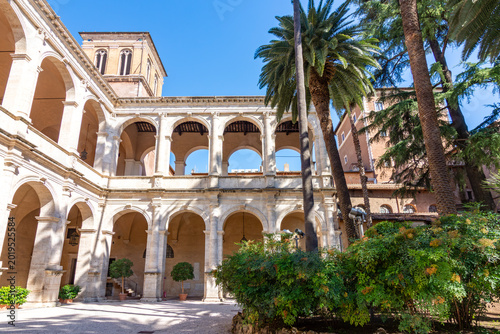 Garden of Palazzo Venezia palace in Rome, Italy