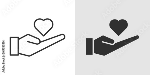 Foto Heart Care Icon representing cardiovascular health, heart disease prevention, cardiac treatment, and overall heart wellness support