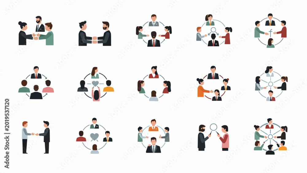 Fototapeta premium People in business meeting together.