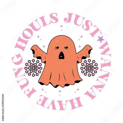 Retro Halloween PNG Design