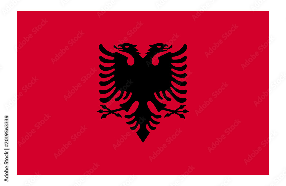 Fototapeta premium flag of albania