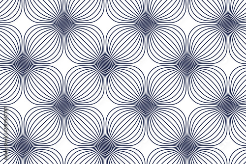 Linear geometric flowers se...