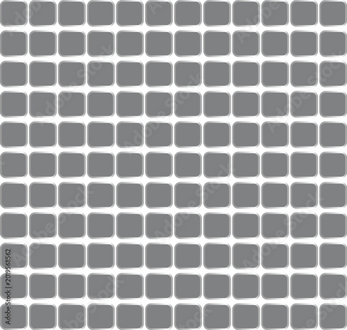 Photography Seamless modern grid pattern featuring numerous identical grey rounded squares a
