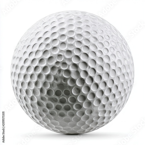 Golf ball isolated on white background