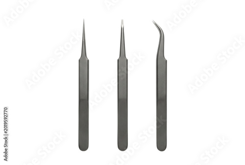 Canvastavla Professional stainless steel precision tweezers set of three