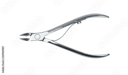 Quadro su tela Metal cuticle nipper on transparent background