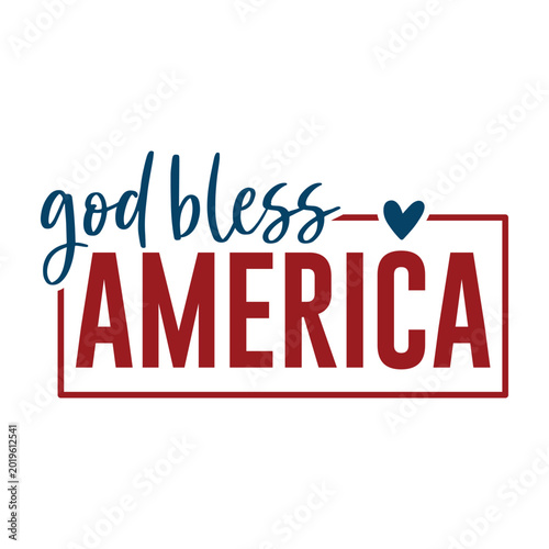 God Bless America Svg Design