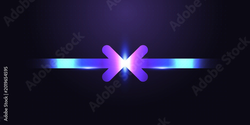 Photography A dark digital grid, the upward arrow acts as a beacon of light for increasing financial success
