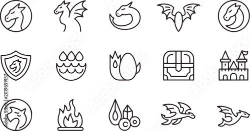 Adobe Illustrator Artwork Insect, Fantasy Creatures, Treasure & Adventure Icons