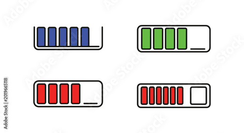 energy bar Line art vector modern simple illustration