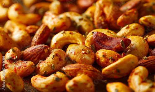Roasted nuts with seasoning aroma