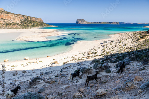 Billede på lærred Panoramic View of Balos Bay and Gramvousa