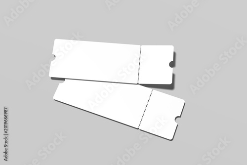 Boarding Pass Blank Mockup