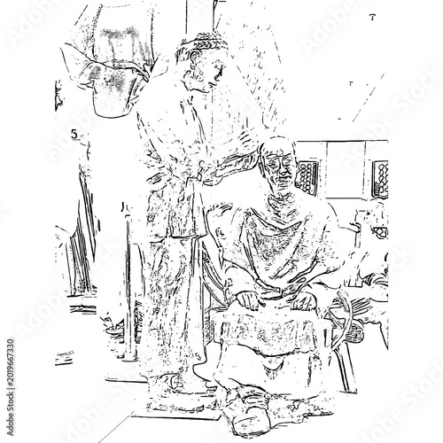 man and woman