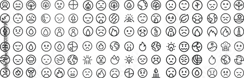 Fotografía A vast array of expressive emoticons and symbols