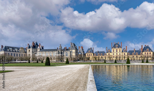 The Palace of Fontainebleau, in French Château de Fontainebleau, is one of the largest French royal palaces. It is located in the town of Fontainebleau, in the Seine-et-Marne department.