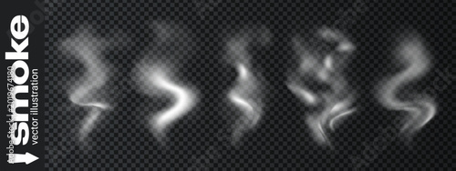 Foto Steam png coffee for food effect smoke and hot white tea