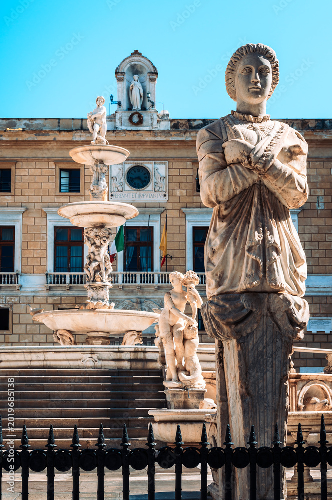 Obraz premium Palermo. Pearl of Sicily and the Mediterranean. Magnificent Italy.