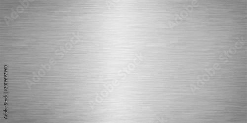 Картината върху платно A seamless brushed metal texture featuring a shiny silver stainless steel plate