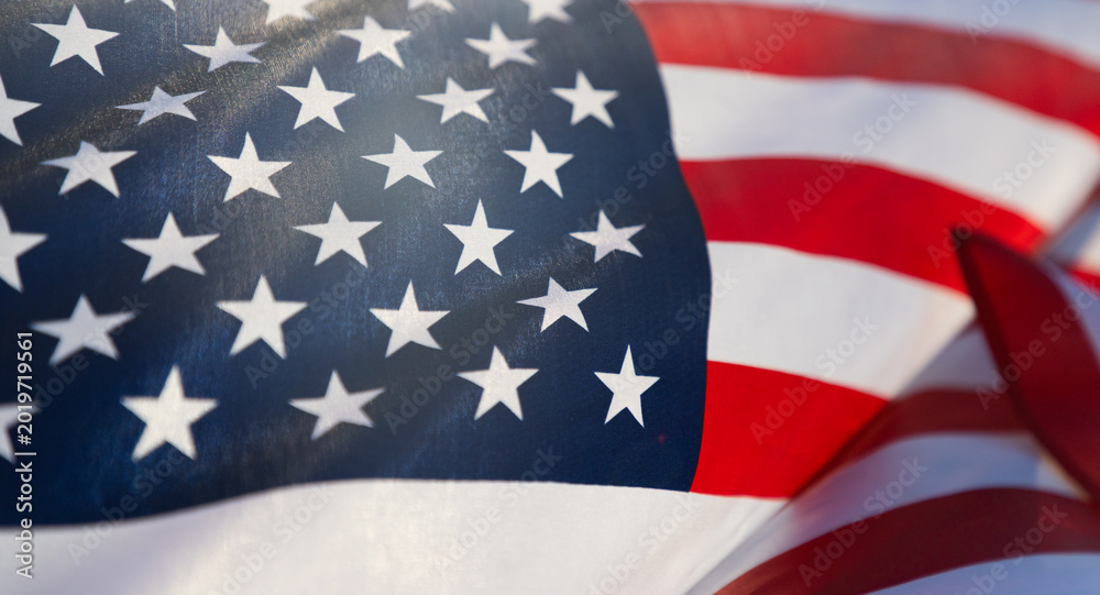 Obraz premium waving US flag for 4th of July celebrations