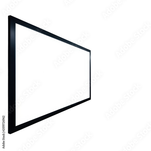 Black cube with diagonal line vector icon isolated on transparent background
