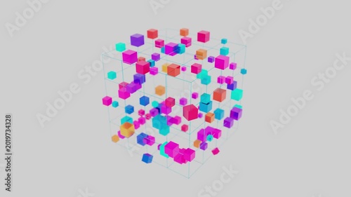 digital background. abstract looping animation. digital information