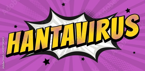 hantavirus bannière (dechir violet)