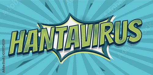 hantavirus bannière (vert dechir vert)