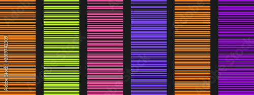 Tableau sur toile Barcode strip pattern set