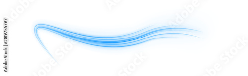 Blue energy wave rushes forward, creating a vibrant glowing trail. Smooth flow enhances speed and modern design. Ideal for motion graphics png